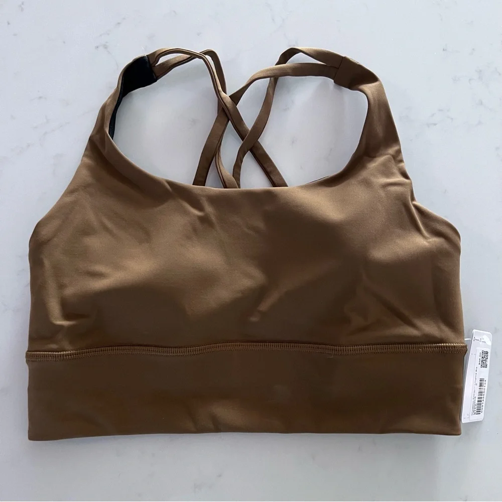 lululemon athletica Brown Cross-Back Sports Bra